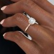 The Alex Set With A 3 Carat Round Moissanite Supply