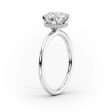 The Alex Set With A 4 Carat Oval Moissanite on Sale