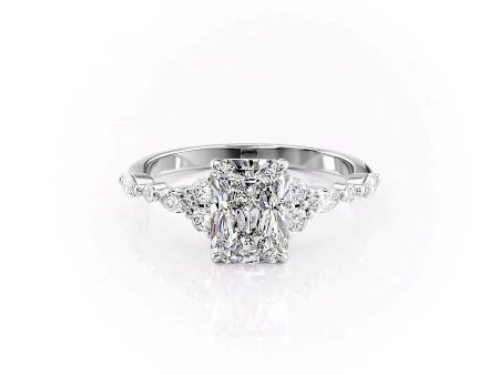 The Kristen Set With A 2 Carat Radiant Moissanite Online