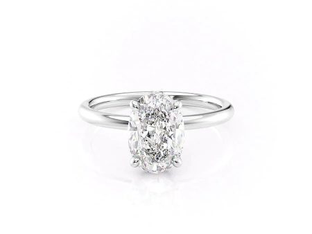 The Alex Set With A 3 Carat Oval Moissanite For Cheap