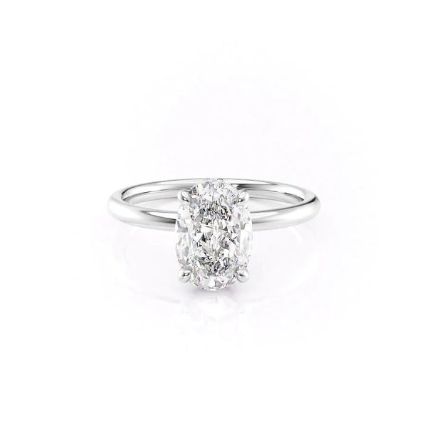 The Alex Set With A 3 Carat Oval Moissanite For Cheap