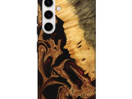 Galaxy S25 Plus Wood Live Edge Phone Case - Tami (Red, 745276) Hot on Sale