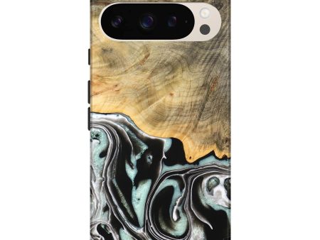 Pixel 9 Pro XL Wood Live Edge Phone Case - Tamara (Black & White, 747207) For Sale