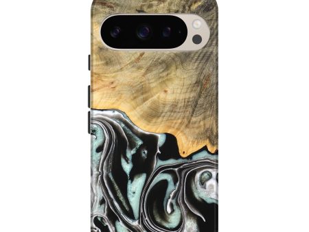 Pixel 9 Wood Live Edge Phone Case - Tamara (Black & White, 747207) on Sale