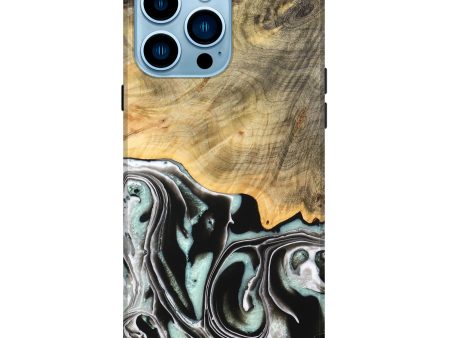 iPhone 14 Pro Max Wood Live Edge Phone Case - Tamara (Black & White, 747207) Online Hot Sale