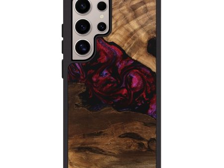 Galaxy S25 Ultra Wood Phone Case - Dominik (Red, 746376) Online Hot Sale