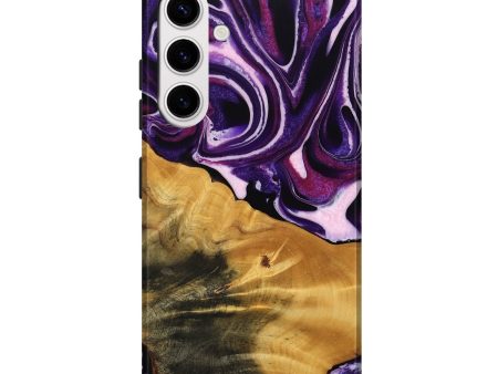 Galaxy S25 Plus Wood Live Edge Phone Case - Anais (Purple, 745287) Online Sale