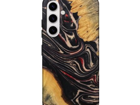 Galaxy S25 Wood Live Edge Phone Case - Rowen (Black & White, 745702) Sale