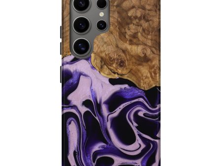 Galaxy S25 Ultra Wood Live Edge Phone Case - Beaulah (Purple, 745289) Hot on Sale