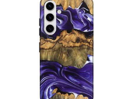 Galaxy S25 Wood Live Edge Phone Case - Ernest (Purple, 745696) Online Hot Sale