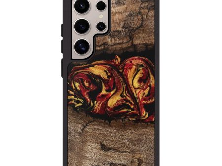 Galaxy S25 Ultra Wood Phone Case - Jaleel (Red, 746356) For Cheap