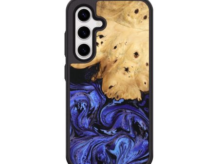 Galaxy S25 Plus Wood Phone Case - Callie (Blue, 746360) For Sale