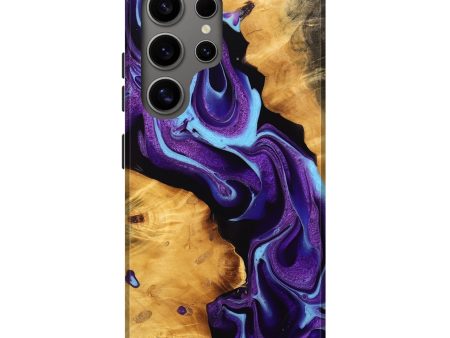 Galaxy S25 Ultra Wood Live Edge Phone Case - Bobby (Purple, 745293) Discount