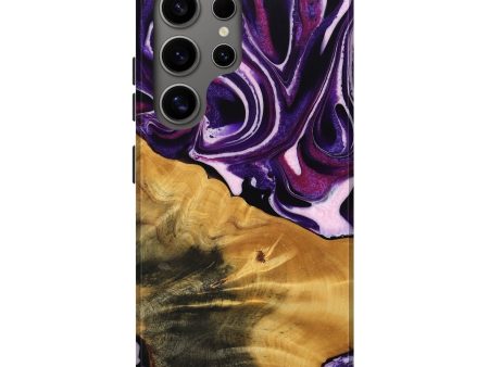 Galaxy S25 Ultra Wood Live Edge Phone Case - Anais (Purple, 745287) Fashion