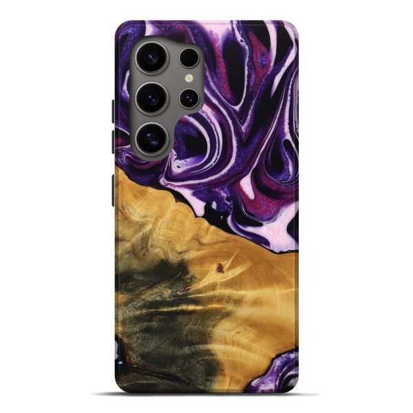 Galaxy S25 Ultra Wood Live Edge Phone Case - Anais (Purple, 745287) Fashion