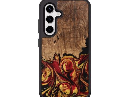 Galaxy S25 Wood Phone Case - Jesica (Red, 746358) For Sale