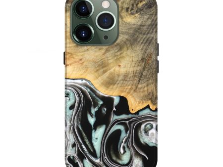 iPhone 13 Pro Wood Live Edge Phone Case - Tamara (Black & White, 747207) Online now