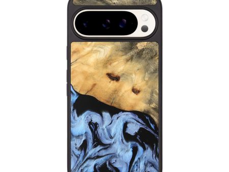 Pixel 9 Pro Wood Phone Case - Vernie (Blue, 747213) on Sale