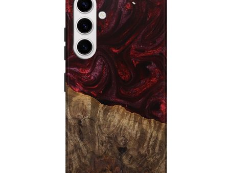 Galaxy S25 Plus Wood Live Edge Phone Case - Tariq (Red, 745697) Online now