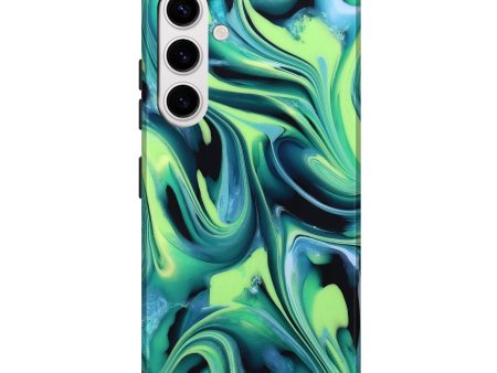 Galaxy S25 Plus ResinArt Live Edge Phone Case - Khalil (Green, 746011) Online