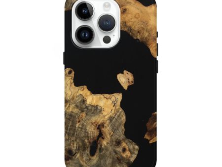 iPhone 15 Pro Wood Live Edge Phone Case - Evalyn (Wood Burl, 747200) For Cheap