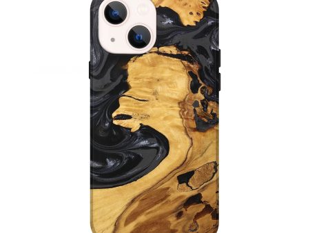 iPhone 13 Wood Live Edge Phone Case - Geo (Black & White, 747197) Online Sale