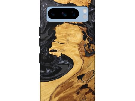 Pixel 8 Pro Wood Live Edge Phone Case - Geo (Black & White, 747197) Online now