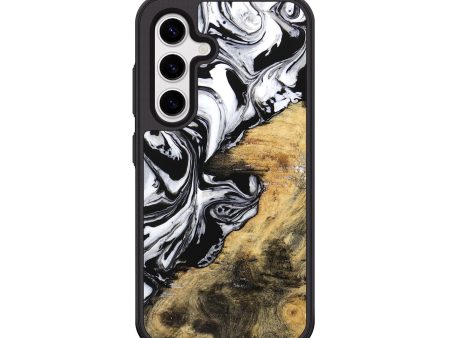 Galaxy S25 Wood Phone Case - Abbe (Black & White, 744829) Fashion