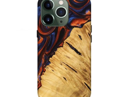 iPhone 13 Pro Wood Live Edge Phone Case - Zyaire (Red, 747194) For Sale