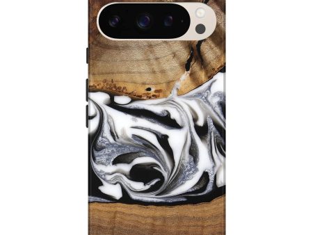 Pixel 9 Pro XL Wood Live Edge Phone Case - Jovie (Black & White, 747193) Online Hot Sale