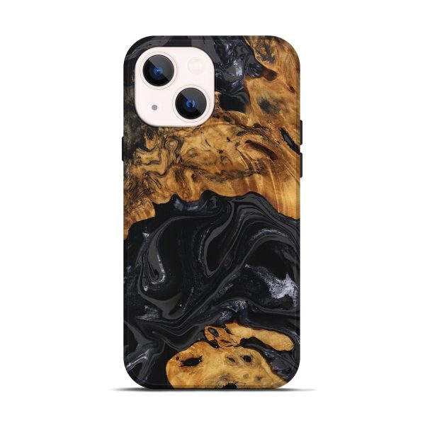 iPhone 14 Wood Live Edge Phone Case - Charli (Black & White, 747205) Sale