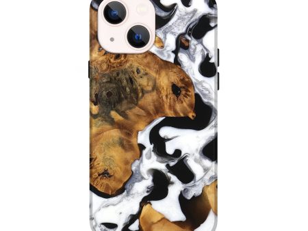 iPhone 14 Wood Live Edge Phone Case - Elias (Black & White, 747201) For Discount