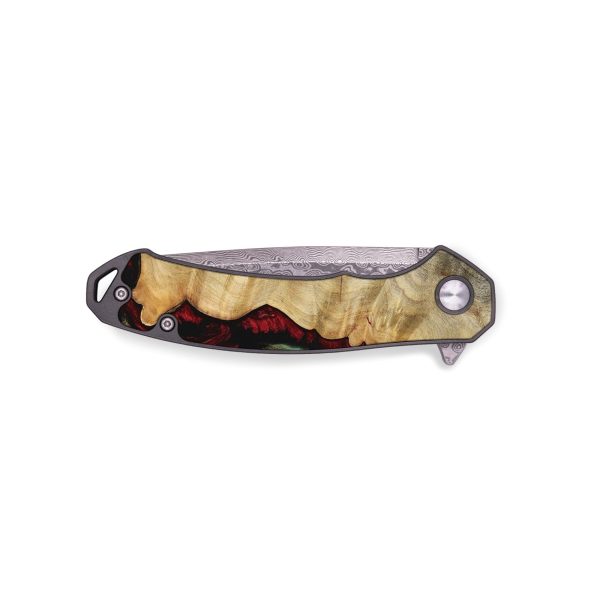 EDC Wood Pocket Knife - Lyda (Red, 747183) For Discount