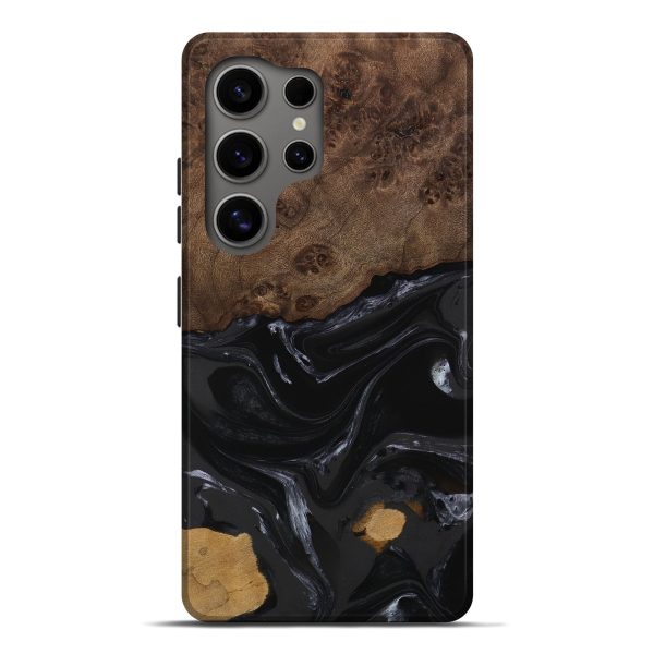 Galaxy S25 Ultra Wood Live Edge Phone Case - Alani (Black & White, 746027) Online now