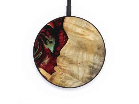 Circle Wood Wireless Charger - Lyda (Red, 747183) Cheap