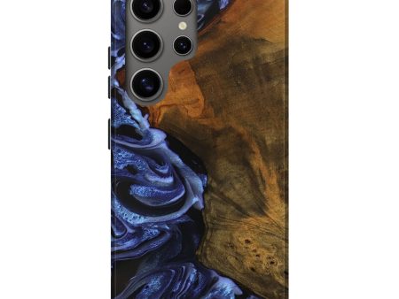 Galaxy S25 Ultra Wood Live Edge Phone Case - Antone (Blue, 746587) on Sale