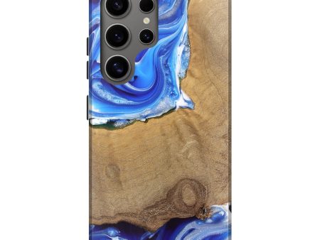 Galaxy S25 Ultra Wood Live Edge Phone Case - Mae (Blue, 745712) Online Sale