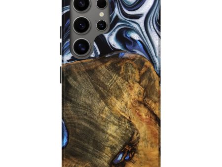 Galaxy S25 Ultra Wood Live Edge Phone Case - Ashli (Blue, 740118) Online