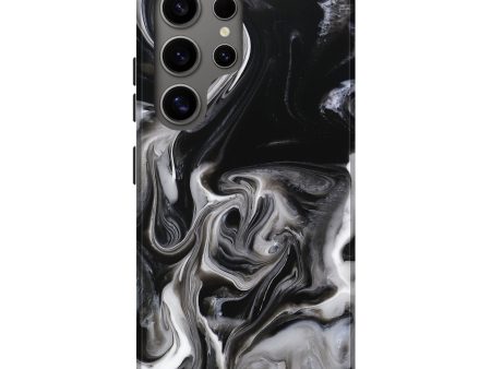 Galaxy S25 Ultra ResinArt Live Edge Phone Case - Wallace (Black & White, 746834) Sale