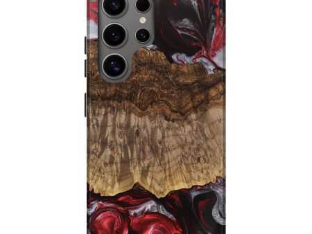 Galaxy S25 Ultra Wood Live Edge Phone Case - Abigail (Red, 745698) Sale