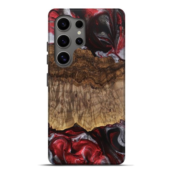 Galaxy S25 Ultra Wood Live Edge Phone Case - Abigail (Red, 745698) Sale