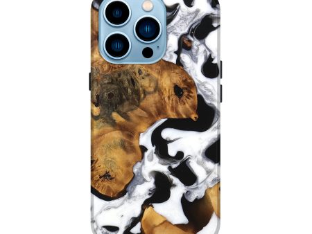 iPhone 14 Pro Wood Live Edge Phone Case - Elias (Black & White, 747201) Online now