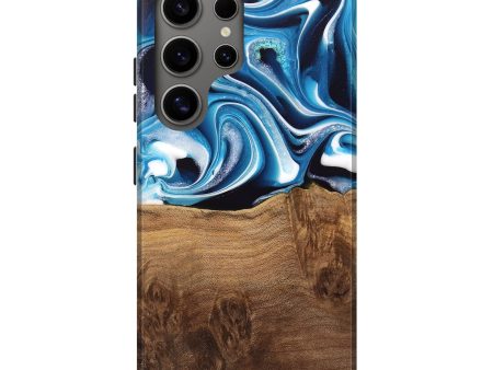 Galaxy S25 Ultra Wood Live Edge Phone Case - Ayah (Blue, 745719) Online Hot Sale