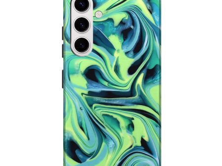 Galaxy S25 Plus ResinArt Live Edge Phone Case - Athena (Green, 746007) Fashion