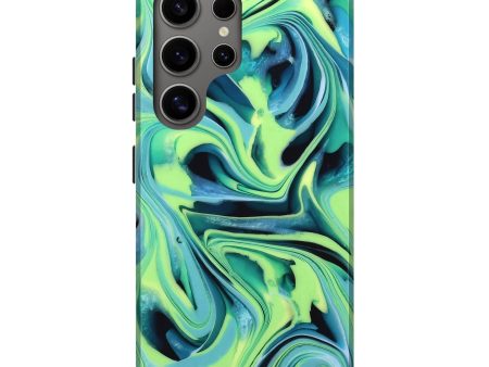 Galaxy S25 Ultra ResinArt Live Edge Phone Case - Athena (Green, 746007) Cheap