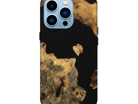 iPhone 14 Pro Wood Live Edge Phone Case - Evalyn (Wood Burl, 747200) For Cheap