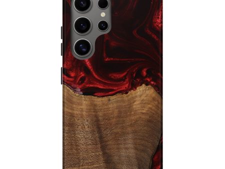 Galaxy S25 Ultra Wood Live Edge Phone Case - Bart (Red, 746033) Online Sale