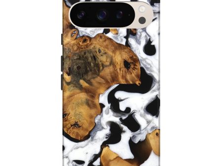 Pixel 9 Pro XL Wood Live Edge Phone Case - Elias (Black & White, 747201) Online Hot Sale