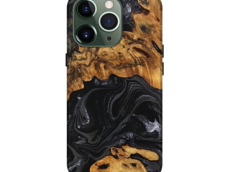 iPhone 13 Pro Wood Live Edge Phone Case - Charli (Black & White, 747205) Fashion