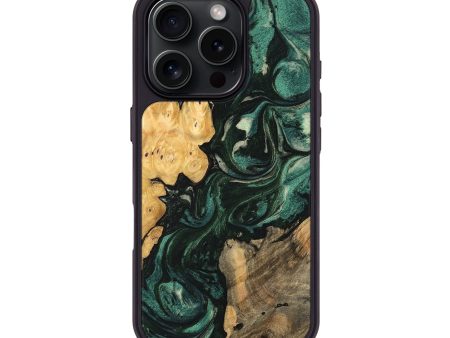 iPhone 16 Pro Wood Phone Case - Mario (Green, 747178) For Discount